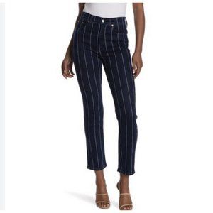 ÉTICA Finn Stripe Dark Wash Straight Leg Jeans